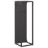 Leñero negro 25x25x80 cm Acero laminado en