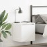 Mesilla de noche de pared blanca 38x34x40