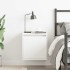Mesilla de noche de pared blanca 38x34x40