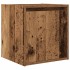 Mesilla de noche de pared de madera vieja 38x34x40