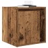 Mesilla de noche de pared de madera vieja 38x34x40