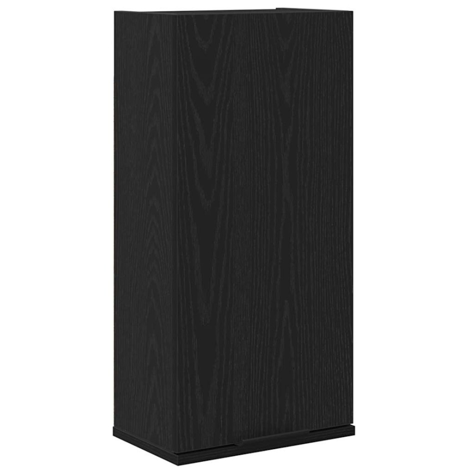 Armario de pared roble negro 32x20x67 cm madera de
