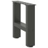 Patas de mesa de centro antracita 2uds acero 30x(30-31)