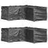 Fundas muebles jardín forma de L 2 uds 16 ojales 215x215x70