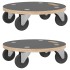 Soportes con ruedas 2 uds redondos Ø38x11,5