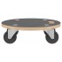 Soportes con ruedas 2 uds redondos Ø38x11,5