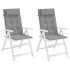 Cojines de silla con respaldo alto 2 uds tela Oxford