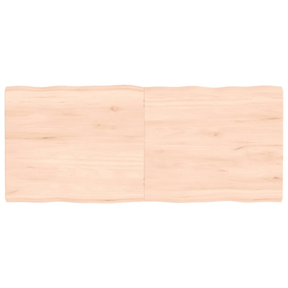 Tablero de mesa madera maciza borde natural 140x60x(2-4)
