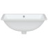 Lavabo de baño rectangular cerámica blanco 47,5x35x19,5