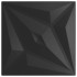 Paneles de pared 12 uds XPS estrella negro 50x50 cm 3