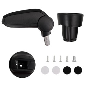 Reposabrazos para coche ABS negro 13x33x(33-49)