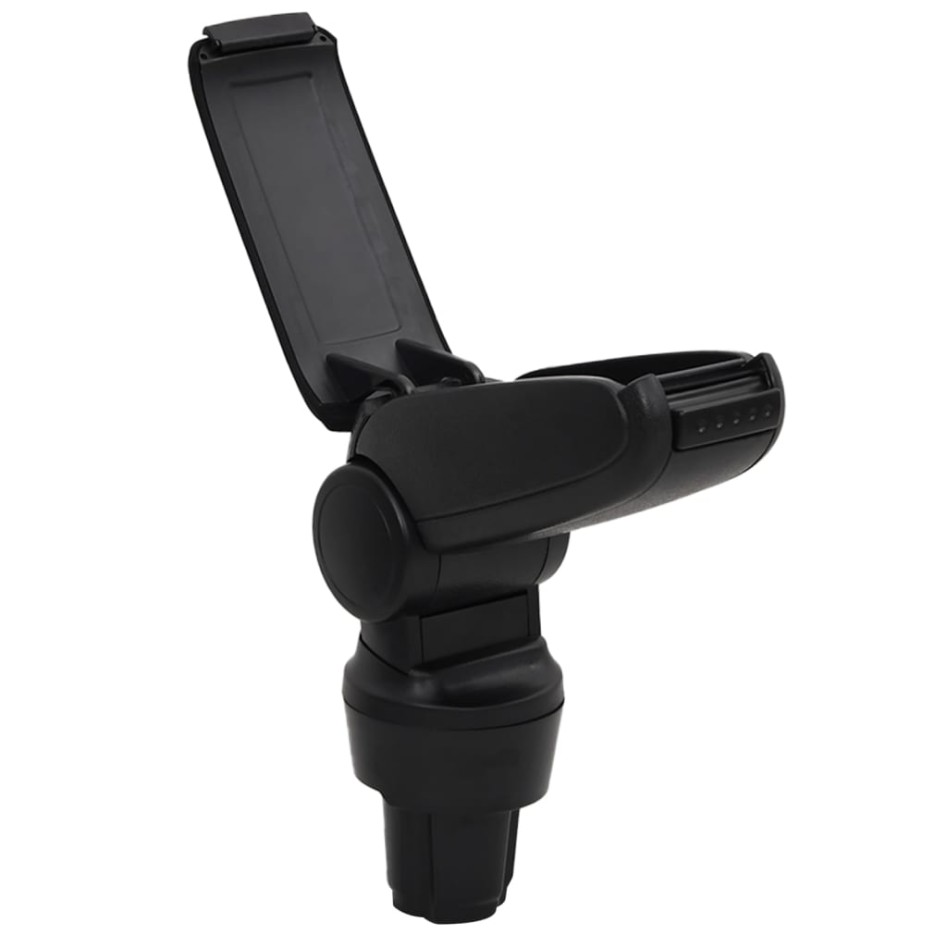 Reposabrazos para coche ABS negro 13x33x(33-49)