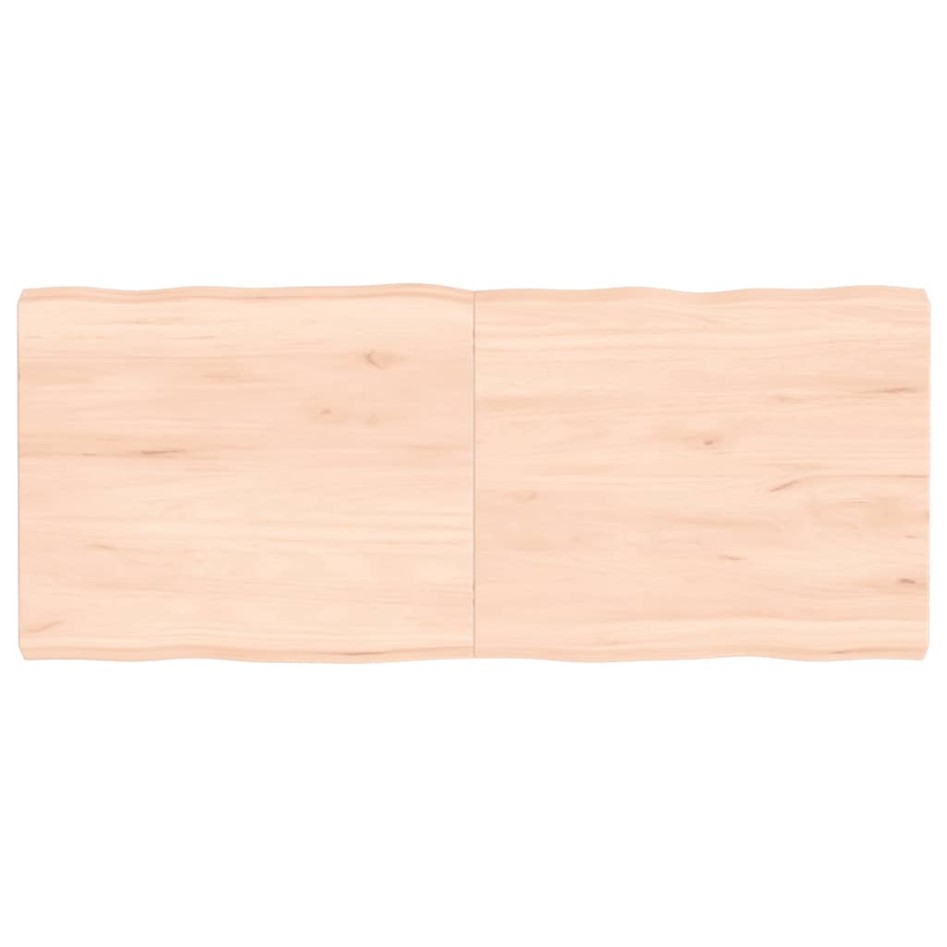 Tablero de mesa madera maciza borde natural 120x50x(2-6)