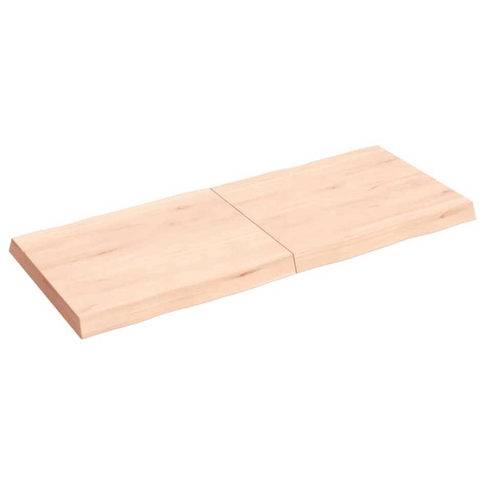Tablero de mesa madera maciza borde natural 120x50x(2-6)