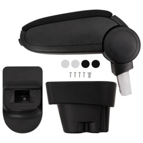 Reposabrazos para coche ABS negro 12x36x(33,5-48)