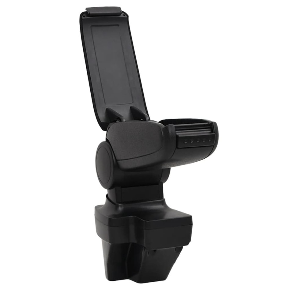 Reposabrazos para coche ABS negro 15x35x(33-49,5)
