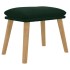 Reposapiés de terciopelo verde oscuro 45x29,5x35