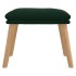Reposapiés de terciopelo verde oscuro 45x29,5x35