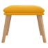 Reposapiés de terciopelo amarillo mostaza 45x29,5x35