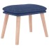 Reposapiés de tela azul 45x29,5x35