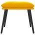 Reposapiés de terciopelo amarillo mostaza 45x29,5x35
