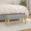 Banco de tela gris claro 70x30x30 cm