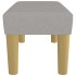 Banco de tela gris claro 70x30x30