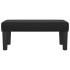 Banco de cuero sintético negro 70x30x30