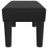 Banco de cuero sintético negro 70x30x30