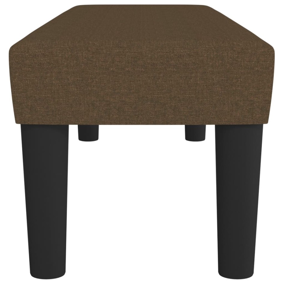 Banco de tela marrón 100x30x30