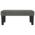 Banco de terciopelo gris oscuro 70x30x30