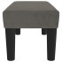 Banco de terciopelo gris oscuro 70x30x30