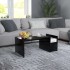 Mesa de centro madera contrachapada negro 90x45x35