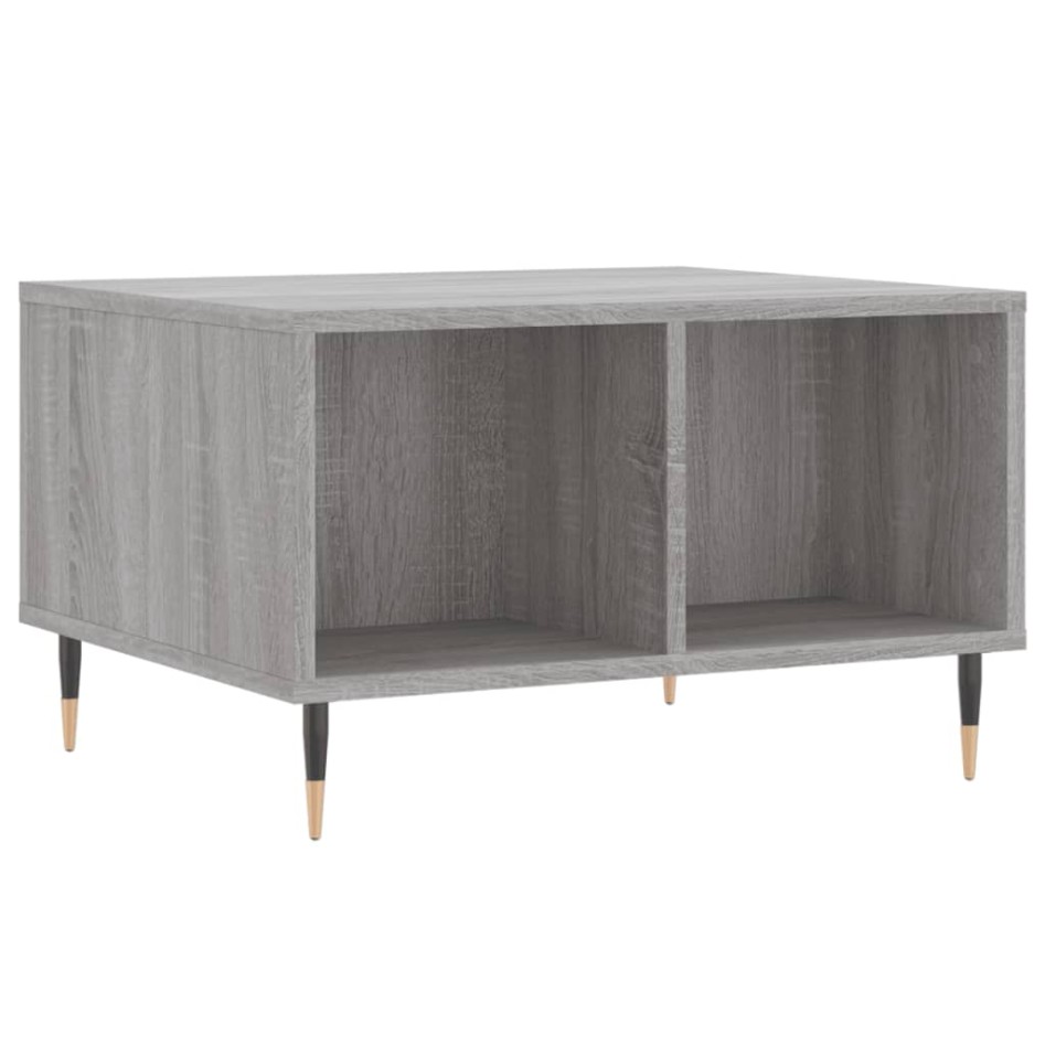 Mesa de centro madera contrachapada gris Sonoma 60x50x36,5