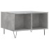 Mesa de centro madera contrachapada gris hormigón 60x50x36,5