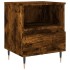Mesita de noche madera de ingeniería roble ahumado 40x35x50