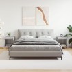 Mesita de noche 2 uds madera ingeniería gris Sonoma 40x35x50 cm