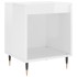 Mesitas noche 2 uds madera ingeniería blanco brillo 40x35x50