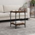 Mesa de centro madera de ingeniería marrón roble 40x40x55