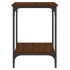 Mesa de centro madera de ingeniería marrón roble 40x40x55