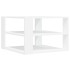 Mesa de centro madera de ingeniería blanco 59,5x59,5x40