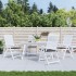 Cojines sillas de jardín 4 uds tela Oxford antracita 40x40x3