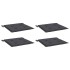 Cojines sillas de jardín 4 uds tela Oxford antracita 40x40x3