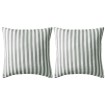 Cojines para exterior a rayas 45x45 cm gris 2 unidades
