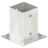 Anclajes para postes 4 unidades metal galvanizados 91