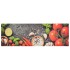Alfombra de cocina lavable terciopelo dibujo verduras 60x180