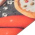 Alfombra de cocina lavable terciopelo dibujo verduras 60x180