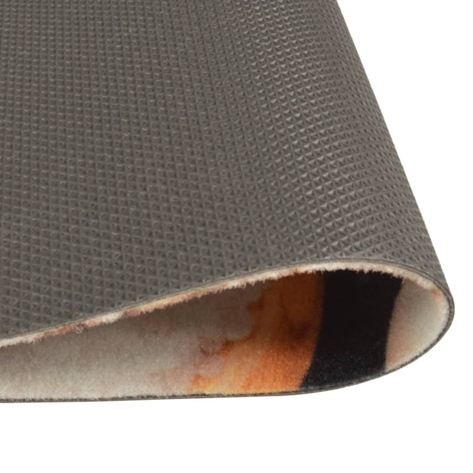 Alfombra de cocina lavable terciopelo dibujo verduras 60x180