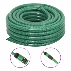 Manguera de jardín con accesorios PVC verde 0,75 30