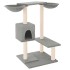 Rascador para gatos con postes gris claro 82